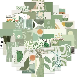 Gedetailleerde collectie Deense pastel stickers voor laptop en DIY decoratie set