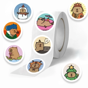 500er Rolle niedlicher Wasserschwein-Sticker für Scrapbooking und Versiegelung