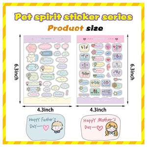 Macro shot of waterproof cartoon holiday stickers set with calendar dates and pastel colors