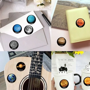 500pcs solar system planet stickers roll for journals, envelopes and decoration