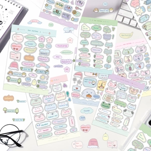 Cartoon Festival Scrapbooking Stickers PVC Waterproof Journal Planner Deco Stickers With Months Weeks And Holiday Symbols