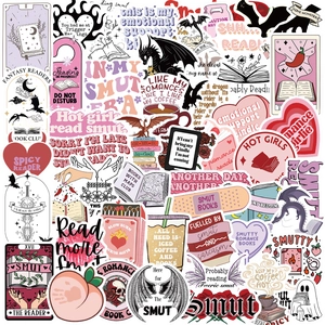 Bookish Smutty Reading Aufkleber Wasserdicht PVC Vinyl Decals Für Laptop E-Reader Gepäck DIY Scrapbooking Dekoration