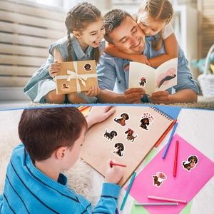 Cute Dachshund cartoon stickers for gift decoration and school craft rewards for children