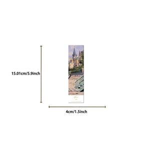 Künstlerisches Monet Lesezeichen aus Papier mit den Maßen 15,01 cm Länge und 4 cm Breite