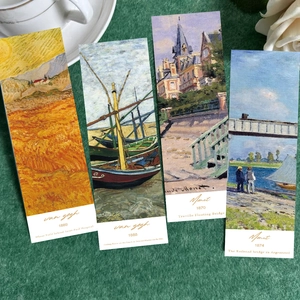 Künstlerische Berühmte Ölgemälde Papier Lesezeichen Van Gogh Monet Impressionismus Stil Lesemarker Für Studenten Büro Schule