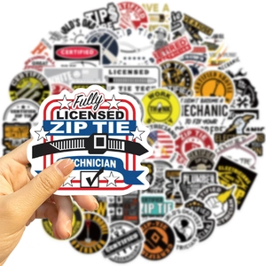 65 stickers étanches pour mécanicien et électricien pour ordinateurs et valises