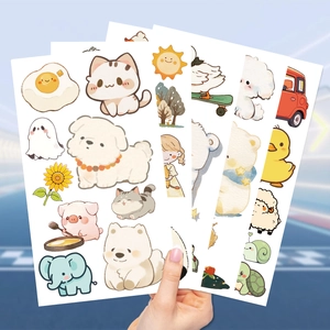Cute cartoon waterproof tattoo stickers with hand-drawn animal patterns for party gifts