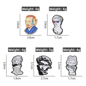 Guida dettagliata alle dimensioni e pesi per spille d'arte e sculture in metallo