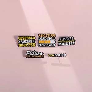 Motivierende Zitat Emaille Pins Legierung Success Loading Future Millionaire Brosche Abzeichen Für Rucksack Kleidung