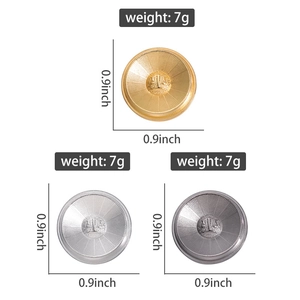 Macro view of 0.9 inch metal medals showing relief patterns and sunburst textures