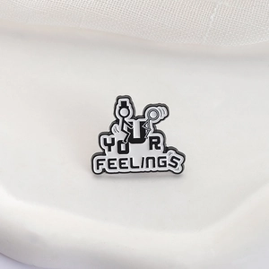 Funny Stickman Letter Brooch Alloy Lacquered Enamel Badge Cartoon Lapel Pin For Women Men Personality Jewelry Accessorie