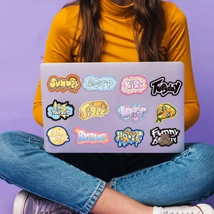 Adesivi graffiti INS impermeabili per laptop con frasi motivazionali vivaci