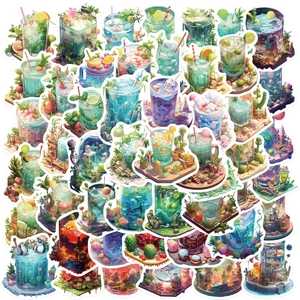 Fantasy Microcosm Beverage Cup Waterproof PVC Decorative Stickers For Laptop Guitar Luggage DIY Artistic Decals Matte Finish
