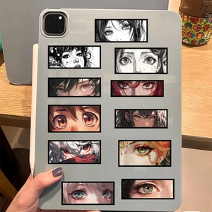 50pcs waterproof anime eye graffiti stickers for DIY laptop and guitar decoration