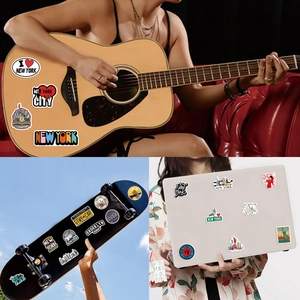 50 wasserdichte New York Graffiti Aufkleber für Laptop, Gitarre und Skateboard