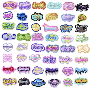 Set di 50 adesivi graffiti stile INS per decorazione di laptop e valigie da viaggio