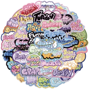 50 adesivi graffiti stile INS per la decorazione di laptop e valigie da viaggio
