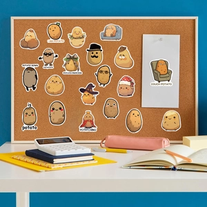 50 pieces of funny potato cartoon stickers for DIY laptop and guitar decoration