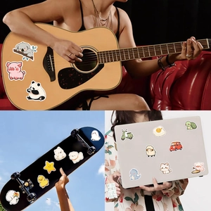 Lot de 50 autocollants de dessins animés pour déco DIY sur guitare et ordinateur
