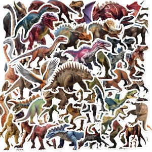 Autocollants Dinosaure Réalistes Imperméables Pour Ordinateur Portable Guitare Bagages Décoration DIY Décalcomanies PVC Enfants