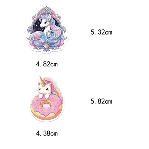 Set of 50 waterproof cartoon unicorn stickers for laptops and DIY decoration