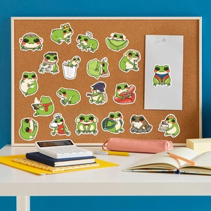 Cute cartoon frog graffiti stickers for DIY decoration on laptops and luggage