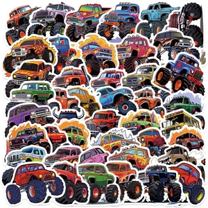 Dessin Animé Monster Truck Autocollants Imperméables Graffiti Decals Pour Ordinateur Bagages Guitare DIY Décoration Enfant