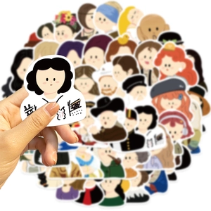 Set of 50 cartoon art character graffiti stickers for laptops and DIY decoration