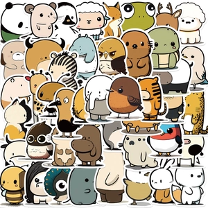 Cute Cartoon Animal Graffiti Stickers Waterproof PVC Decals For Laptop Suitcase Guitar Scrapbooking DIY Decorative Sticker