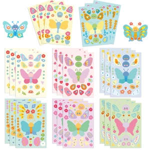 DIY Butterfly Scrapbook Stickers Waterproof PVC Decal For Phone Case Journal Planner Decoration Cartoon Collage Art Material Stationery