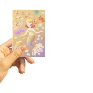 Autocollant étanche petite sirène de dessin animé pour décoration DIY d'objets