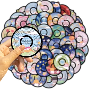Autocollants de disques vinyles de rêve pour ordinateur portable aux motifs fantastiques