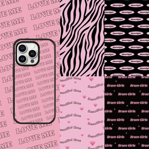 Five stylish DIY phone case back card stickers with heart and letter patterns for iPhone