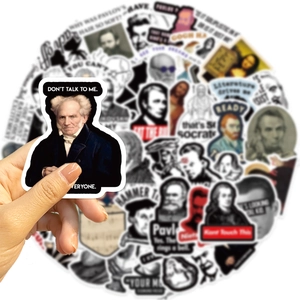 50 pieces of funny celebrity graffiti stickers for laptop and guitar waterproof decoration