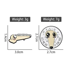Cartoon Borzoi dog enamel pins set made of high-quality alloy with colorful lacquer