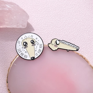 Cute Borzoi dog enamel pins set with big eyes and long nose design for accessories