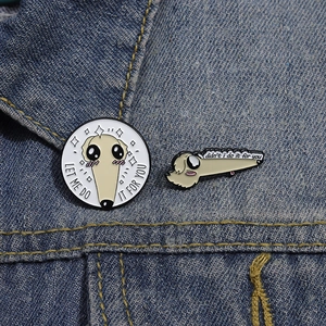 Cartoon Borzoi dog enamel pins set for backpack and clothes with funny meme design