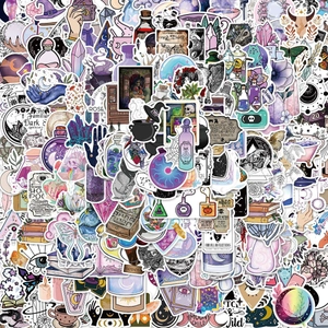 300pcs mystical witch potion and magic tarot graffiti stickers for luggage decoration