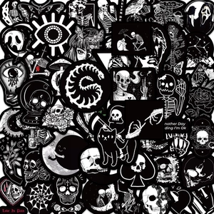 Gothic Dark Aesthetic Stickers Waterproof PVC Decorative Decals For Laptop Guitar Luggage DIY Arts Crafts Stickers