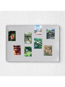Anime landscape stickers set for laptop and guitar featuring pastoral scenery designs