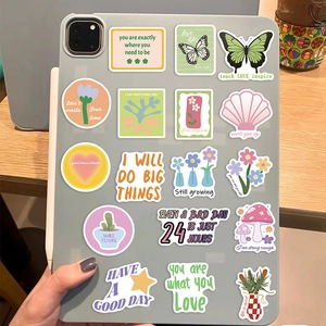 50pcs Danish pastel aesthetic stickers for laptop and guitar decoration in 15 unique designs