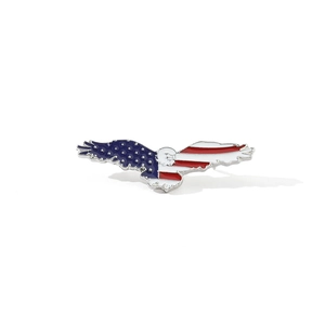 Amerikanische Flagge Weißkopfseeadler Emaille Brosche Legierung Patriotisch Stars Stripes Anstecknadel Metall Abzeichen Unisex Schmuck