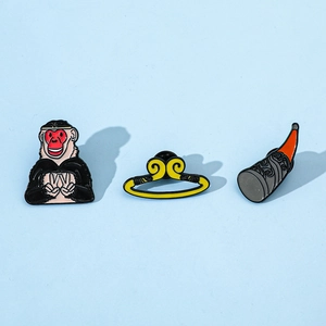 Cartoon Monkey King Sun Wukong Enamel Pins Alloy Journey To The West Brooches Jewelry For Backpack Clothes Decoration Unisex