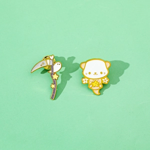 Halloween Emaille Pin Set Legierung Sense Geist Süße Otter Stern Reversnadel Abzeichen Für Rucksack Kleidung Deko Unisex Schmuck Geschenk
