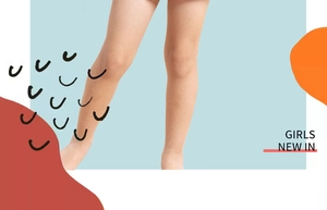 Mise en page artistique montrant les détails du maillot de bain dégradé pour filles