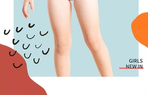 Detail showing the sun-protective fabric edge of a long-sleeved swimsuit for girls