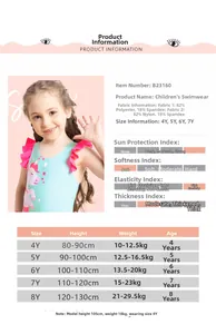 Guida alle taglie per costume unicorno bimba con misure dettagliate da 4 a 8 anni
