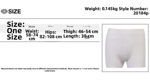 Tableau des tailles pour shorts élastiques femme avec mesures de taille et hanches