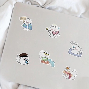 Wasserdichte Cartoon Eichhörnchen Aufkleber als Dekoration auf einer Laptophülle