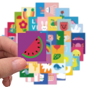Set of 56 waterproof cartoon doodle stickers for laptop and luggage decoration